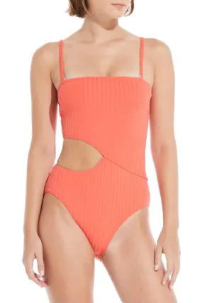 Cameron Ribbed ~ Coral