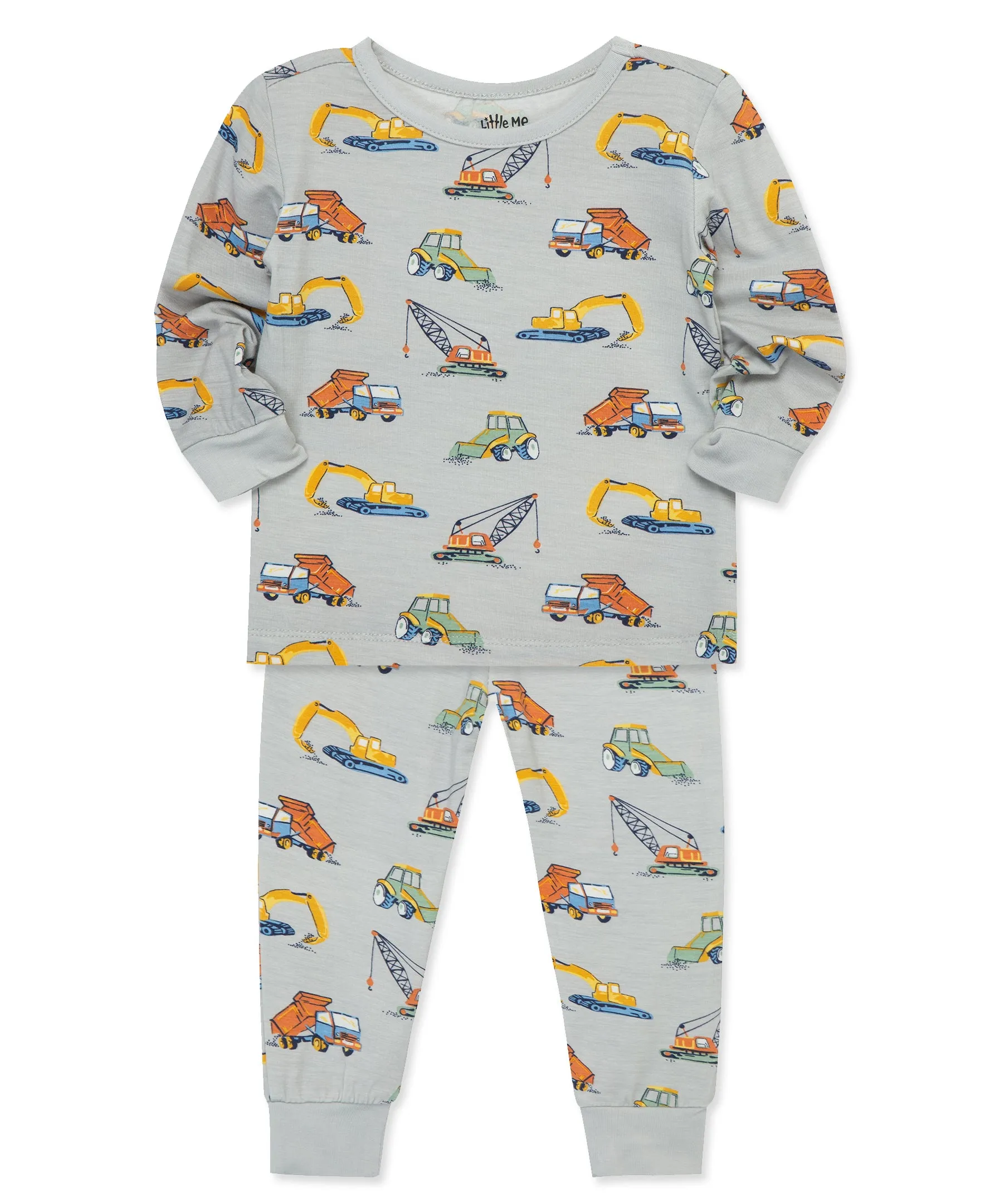 Construction 4-Piece Bamboo Pajama Set (2T-4T)