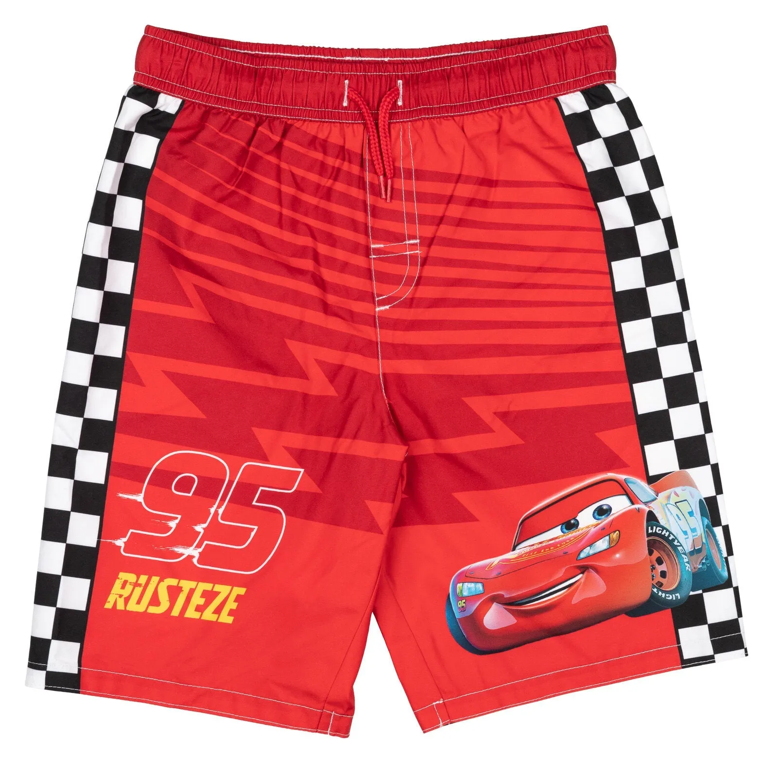 Disney Cars Lightning McQueen UPF 50  Swim Trunks Bathing Suit