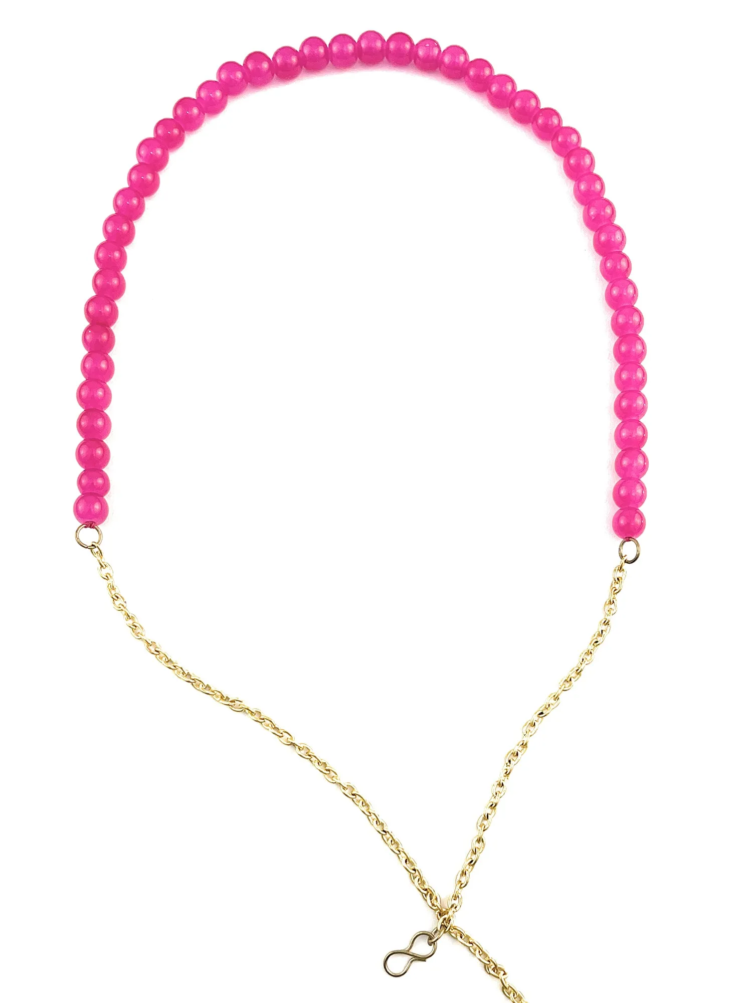 Elegant Pink Beads Hairband for Women