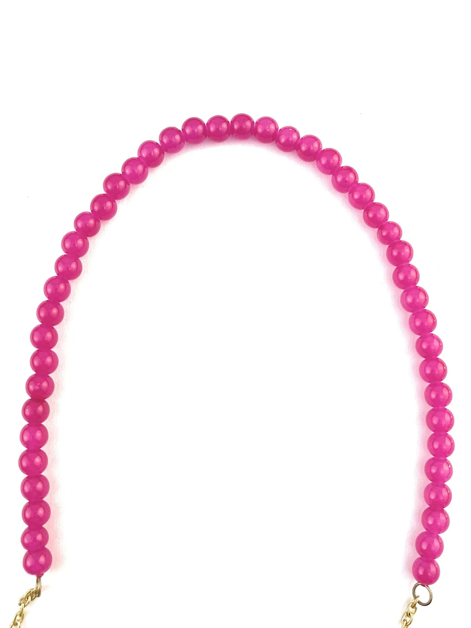 Elegant Pink Beads Hairband for Women