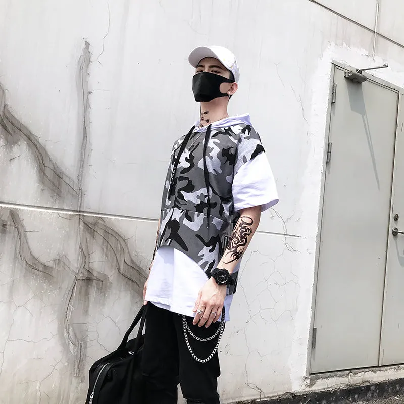 Flossed camouflage hoodie