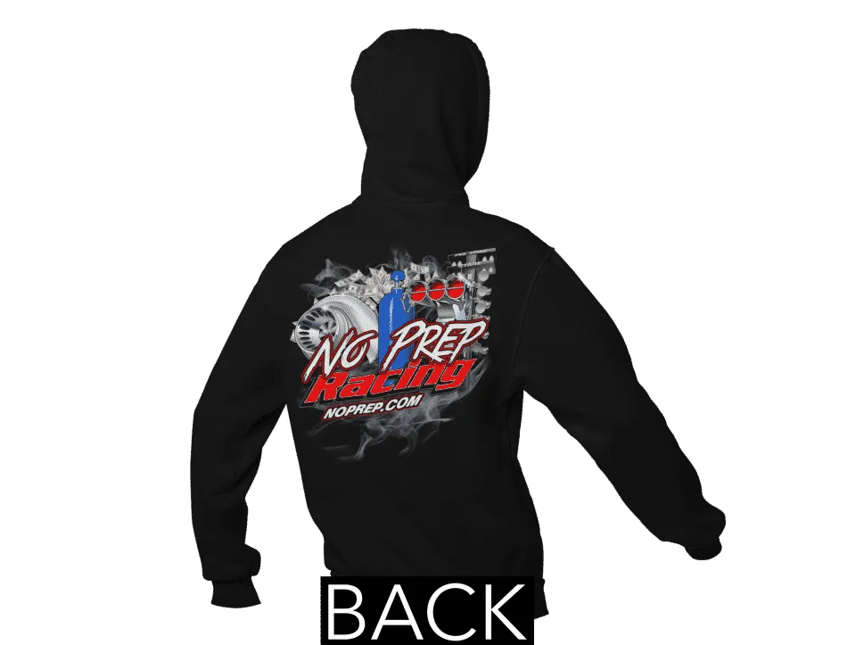 No Prep Racing Black Pullover Hoodie