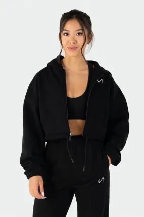 Reset Cropped Zip-Up Hoodie