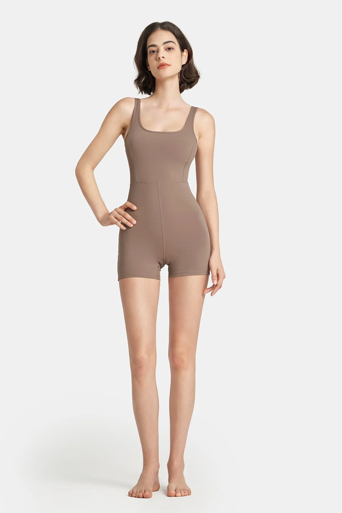 Short Form-Fitting Jumpsuit