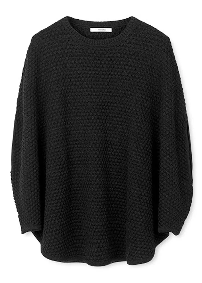 Sibin Linnebjerg Adi Poncho - Black