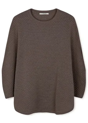 Sibin Linnebjerg Adi Poncho - Coffee