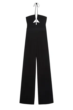 Simkhai Gala Plisse Cut-Out Jumpsuit - Black