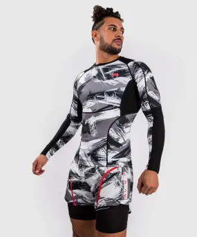 Venum Electron 3.0 Long Sleeve Rashguard - Grey/Red